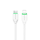 Rixus RX90L Adapter With USB-C To Lightning Connector Cable 1m 20W White