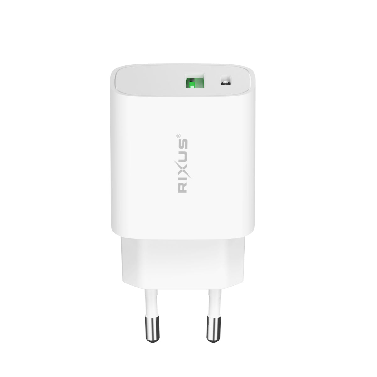 Rixus RX90L Adapter With USB-C To Lightning Connector Cable 1m 20W White