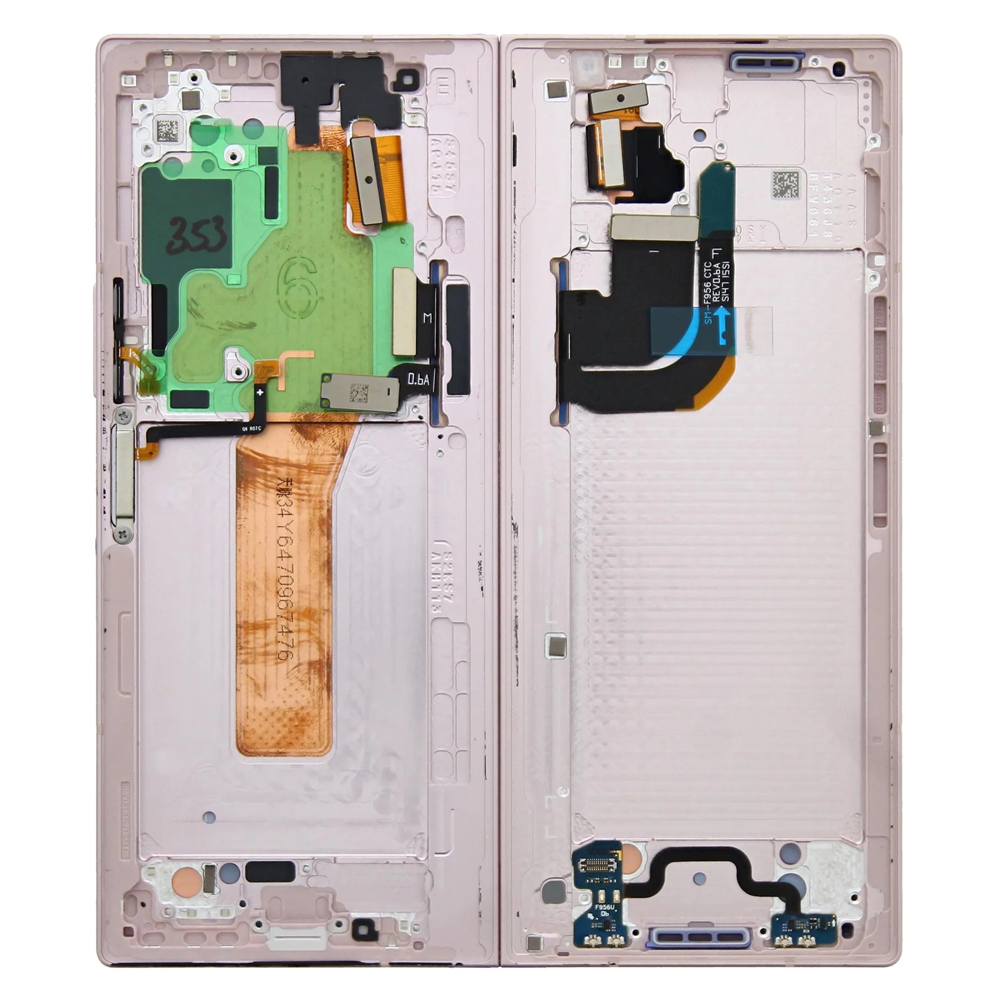 Samsung Galaxy Z Fold6 F956B Main Display And Digitizer With Frame Pink Service Pack