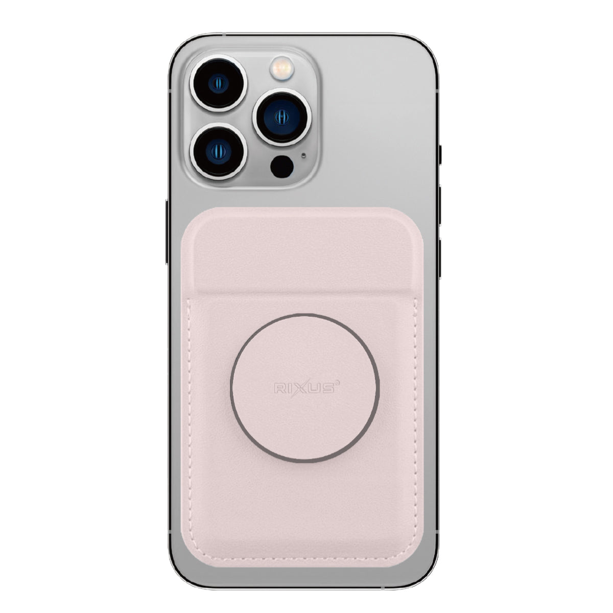 Rixus RXCH20P Card Holder With MagSafe Compatible Pink