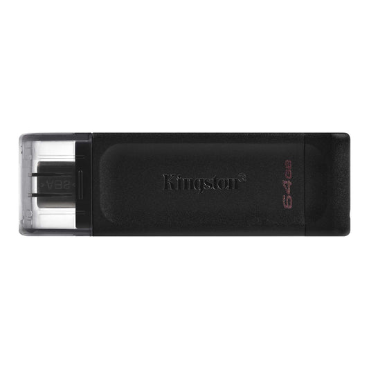 Kingston 64GB DataTraveler 70 USB-C 3.2 Gen 1 Flash Drive Black