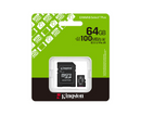 Kingston 64GB Canvas Select Plus MicroSD Memory Card 100R A1 C10 Card With Adapter Black