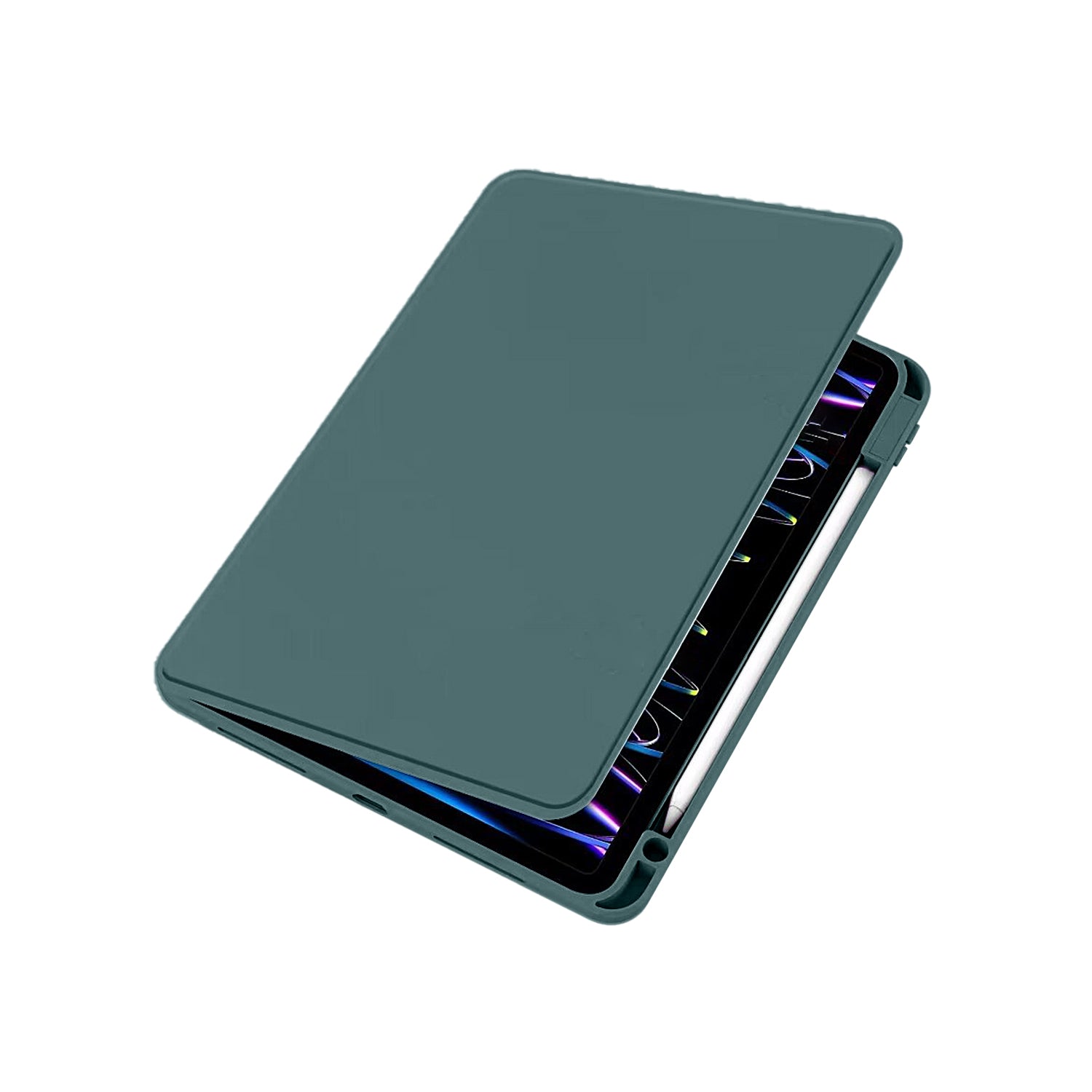 PU Leather Protective Case For Apple iPad Pro 13 inch (2024) Midnight Green