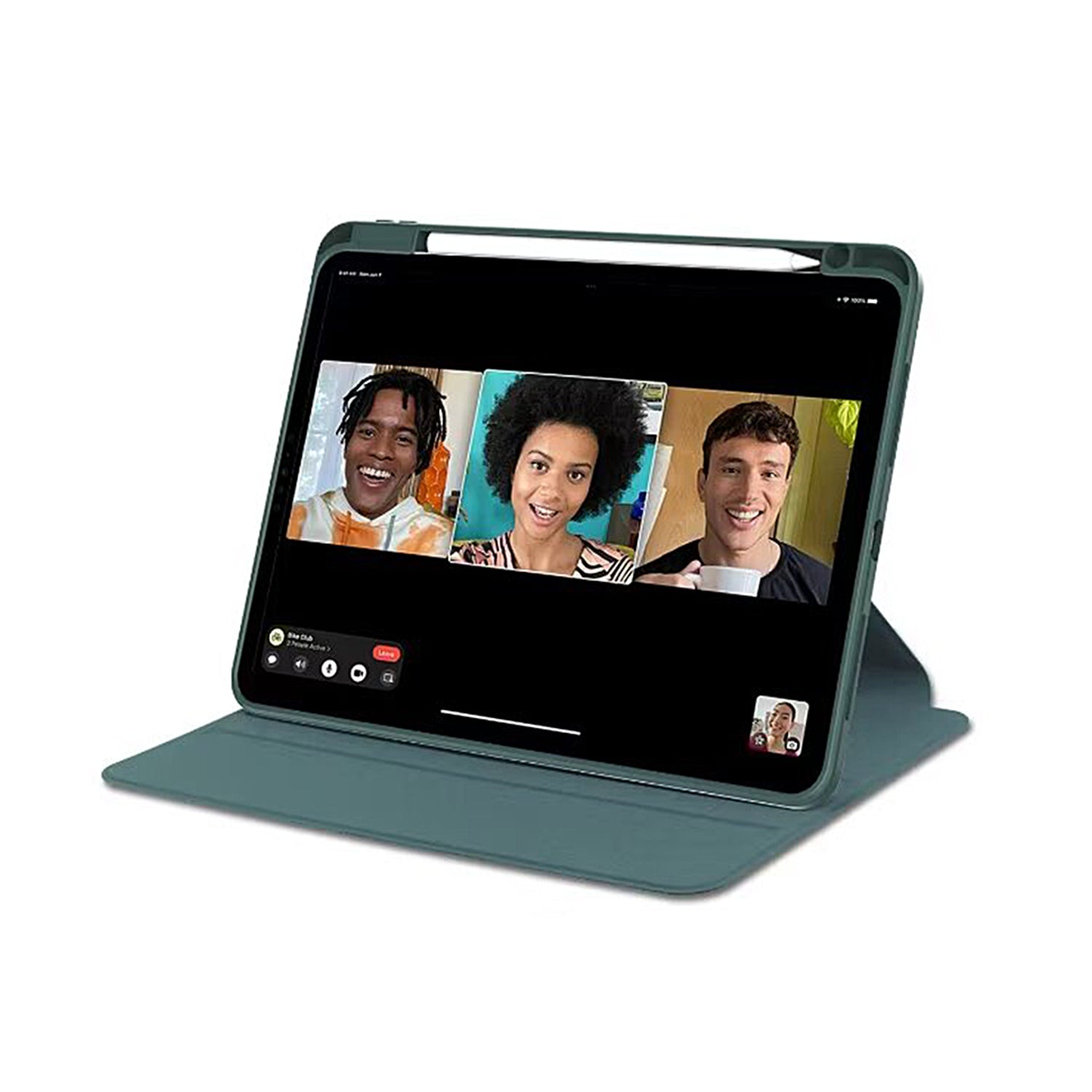 PU Leather Protective Case For Apple iPad Pro 13 inch (2024) Midnight Green