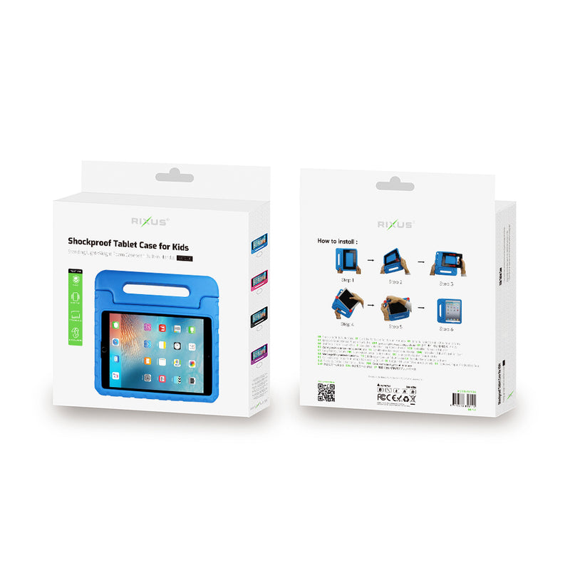 Rixus RXTC06 Tablet Kids Case For Apple iPad 10 10.9 inch (2022), iPad Air 11 inch (2024) Blue