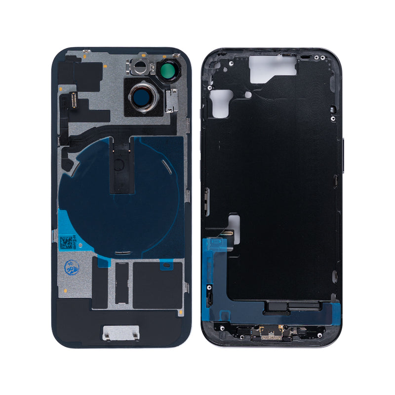 For iPhone 15 Complete Housing Incl. All Small Parts Without Battery And Back Camera Black