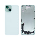 For iPhone 15 Complete Housing Incl. All Small Parts Without Battery And Back Camera Green