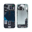 For iPhone 15 Complete Housing Incl. All Small Parts Without Battery And Back Camera Green