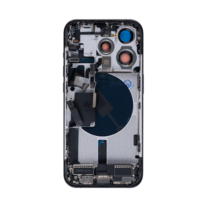 For iPhone 15 Pro Complete Housing Incl. All Small Parts Without Battery And Back Camera Black Titanium