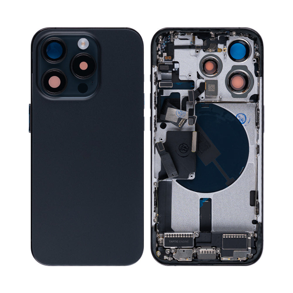 For Apple iPhone 15 Pro Housing With Small Parts Black Titanium OEM