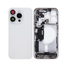 For Apple iPhone 15 Pro Housing With Small Parts White Titanium OEM
