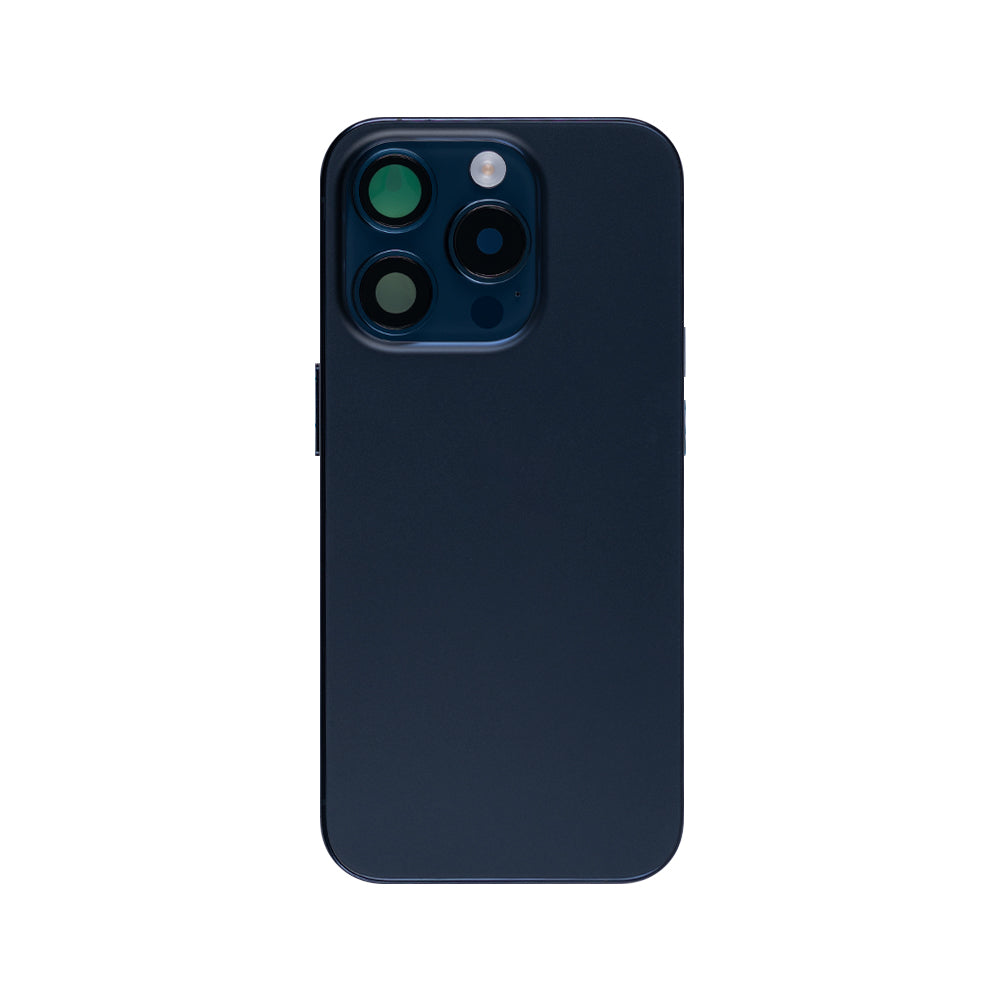 For Apple iPhone 15 Pro Housing With Small Parts Blue Titanium OEM