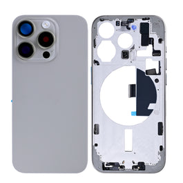 For Apple iPhone 15 Pro Housing With Small Parts Natural Titanium OEM