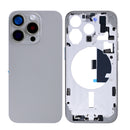 For Apple iPhone 15 Pro Housing With Small Parts Natural Titanium OEM