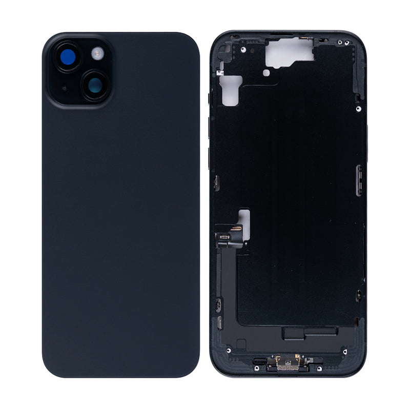 For iPhone 15 Plus Complete Housing Incl. All Small Parts Without Battery And Back Camera Black