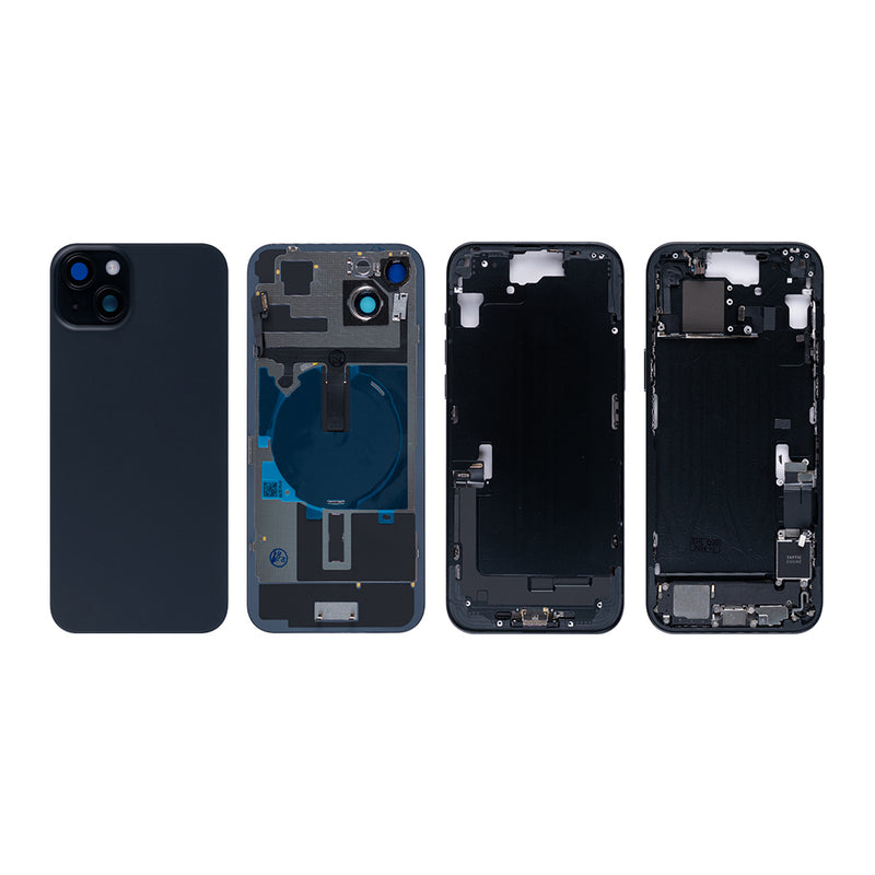 For iPhone 15 Plus Complete Housing Incl. All Small Parts Without Battery And Back Camera Black