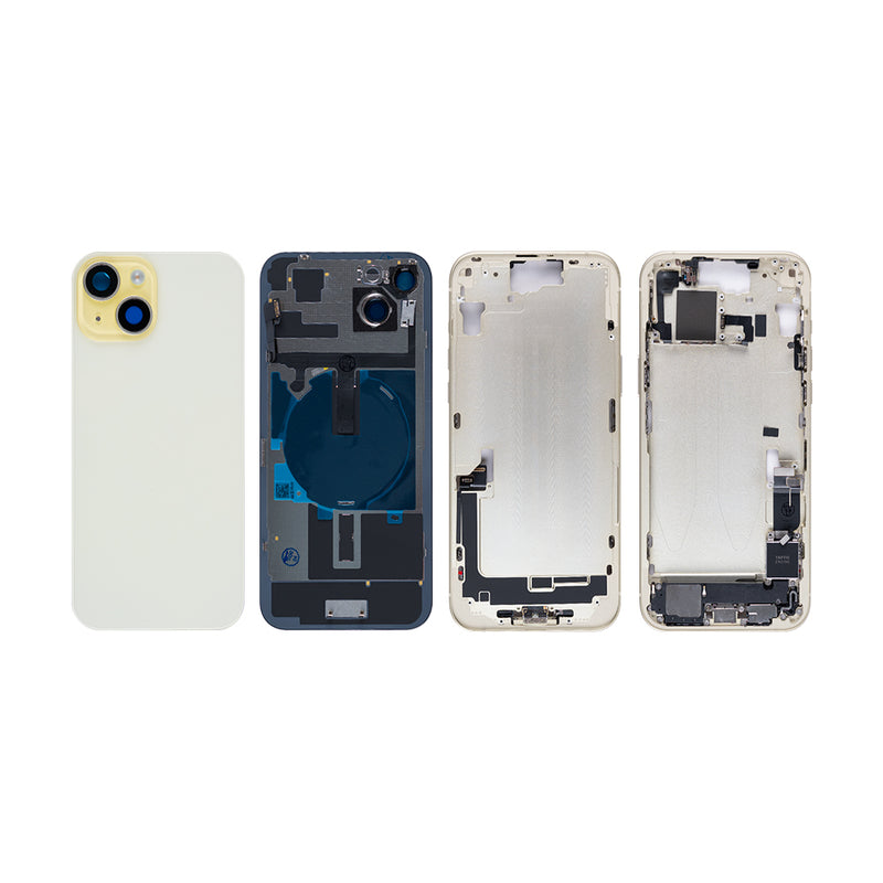 For iPhone 15 Plus Complete Housing Incl. All Small Parts Without Battery And Back Camera Yellow