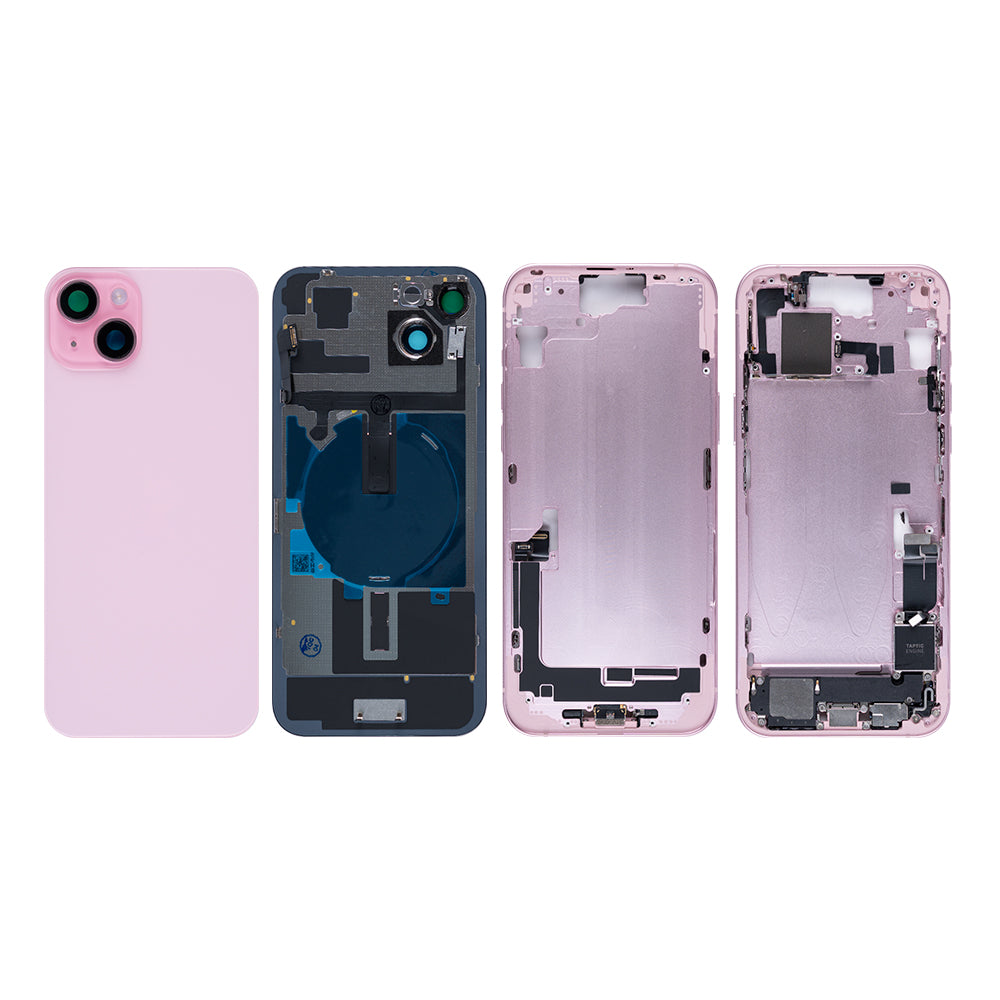 For Apple iPhone 15 Plus Housing With Small Parts Pink OEM