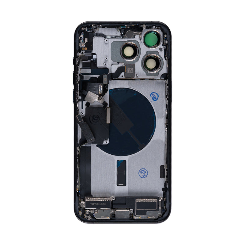 For iPhone 15 Pro Max Complete Housing Incl. All Small Parts Without Battery And Back Camera Black Titanium