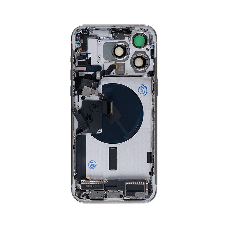 For iPhone 15 Pro Max Complete Housing Incl. All Small Parts Without Battery And Back Camera White Titanium