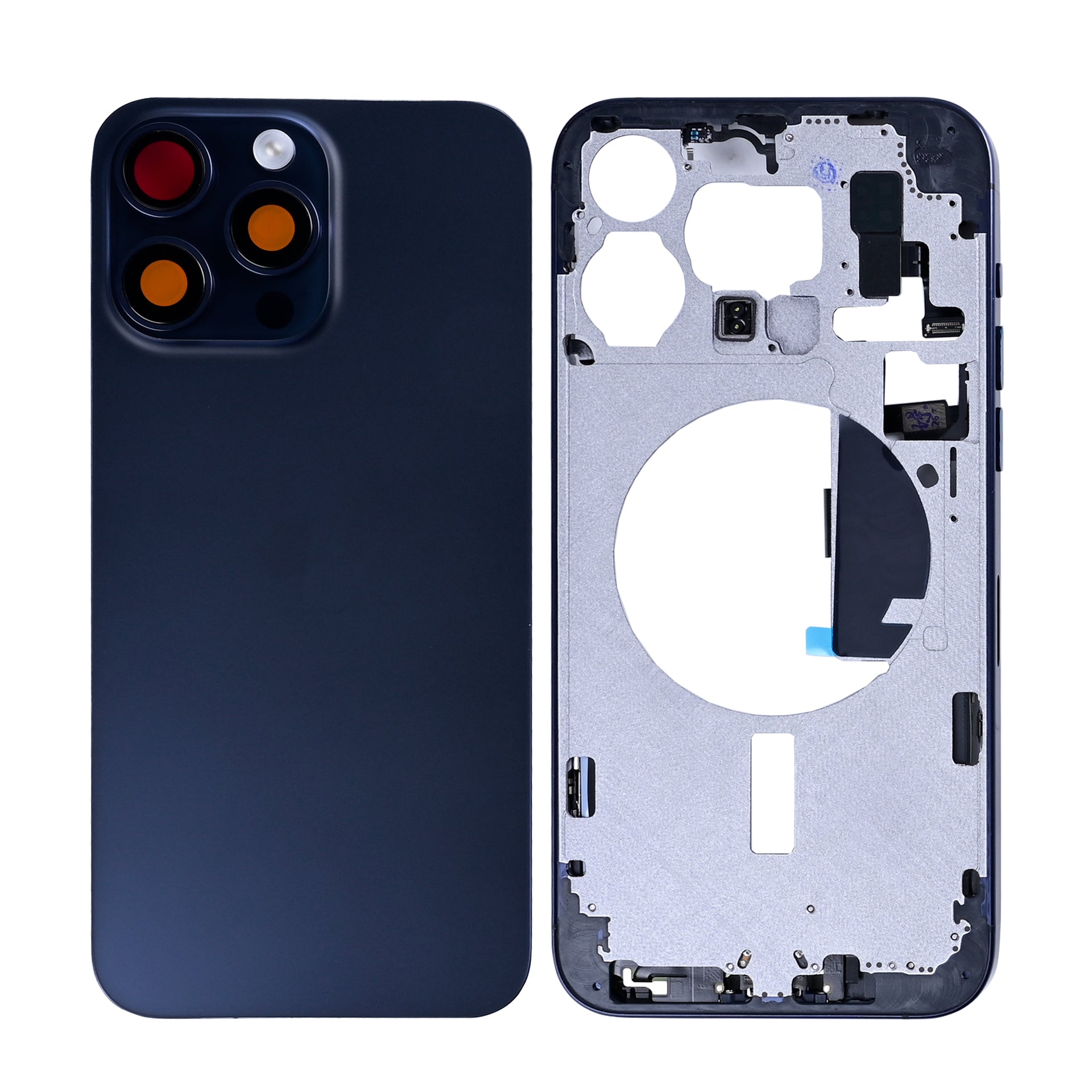 For Apple iPhone 15 Pro Max Housing With Small Parts Blue Titanium OEM