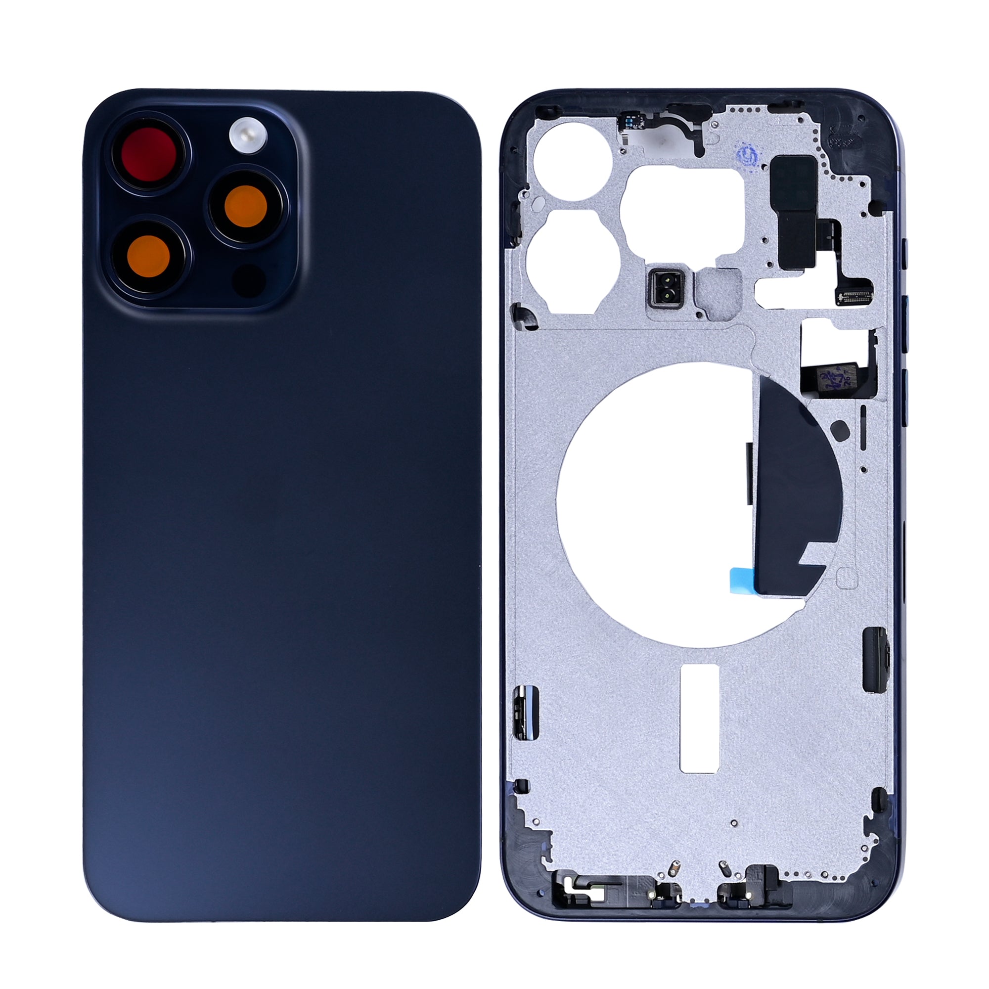 For Apple iPhone 15 Pro Max Housing With Small Parts Blue Titanium OEM