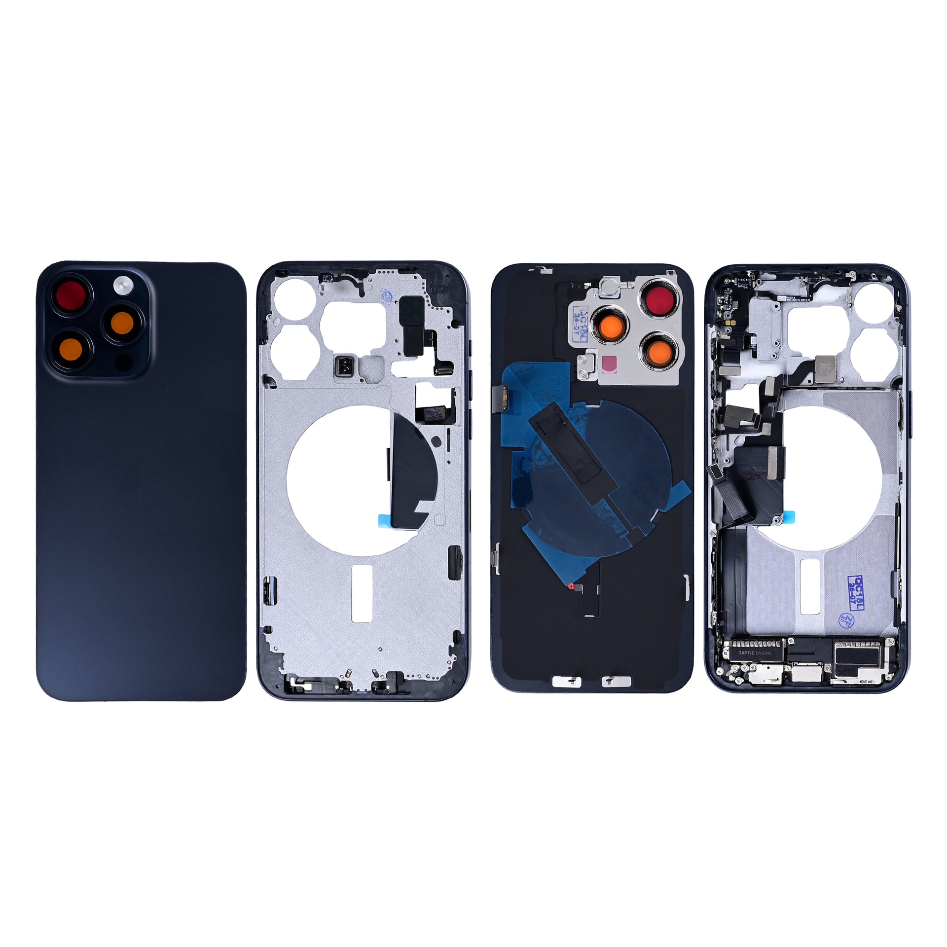 For Apple iPhone 15 Pro Max Housing With Small Parts Blue Titanium OEM