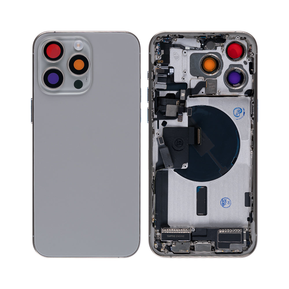 For Apple iPhone 15 Pro Max Housing With Small Parts Natural Titanium OEM