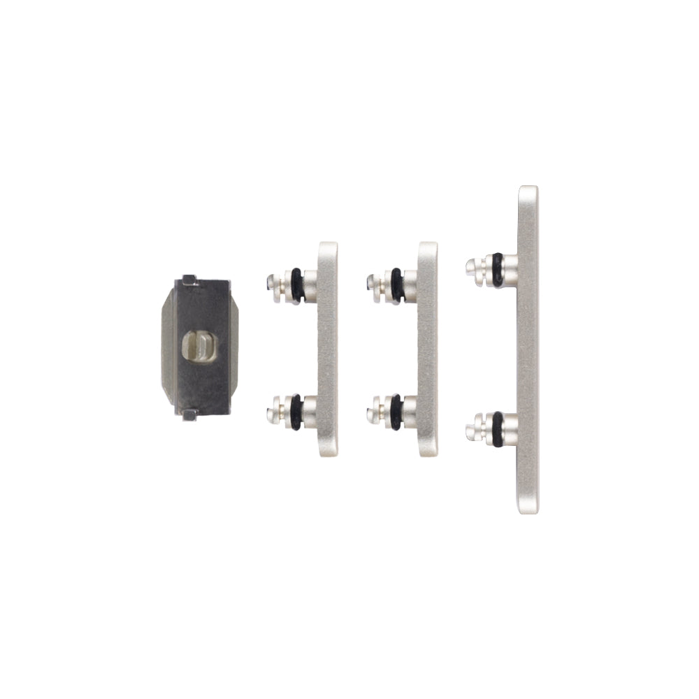 For Apple iPhone 15, 15 Plus Side Button Set Yellow Pulled (4pcs）
