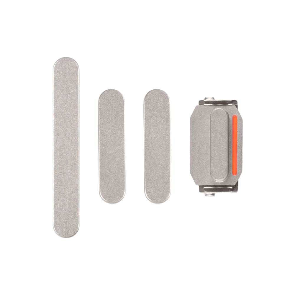 For Apple iPhone 15, 15 Plus Side Button Set Yellow Pulled (4pcs）