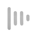 For Apple iPhone 15 Pro, 15 Pro Max Side Button Set White Titanium Pulled (4pcs）