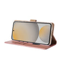 Rixus Bookcase For Samsung Galaxy S24 FE Pink