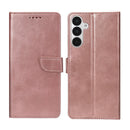 Rixus Bookcase For Samsung Galaxy A16 4G, A16 5G Pink