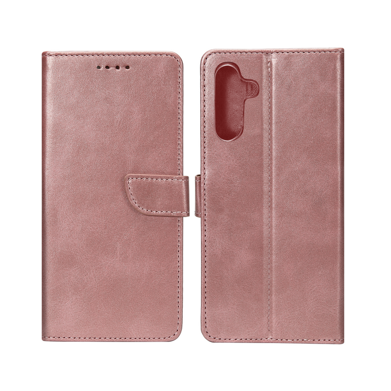 Rixus Bookcase For Samsung Galaxy A16 4G A165F, 5G A166B Pink