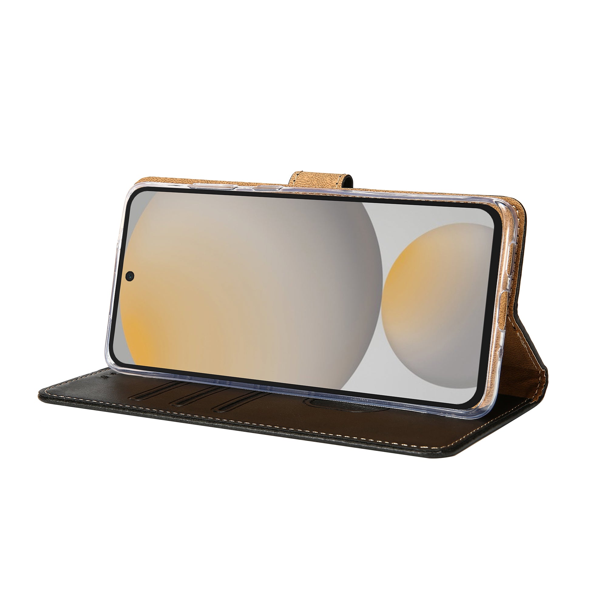 Rixus Bookcase For Samsung Galaxy S24 FE Black