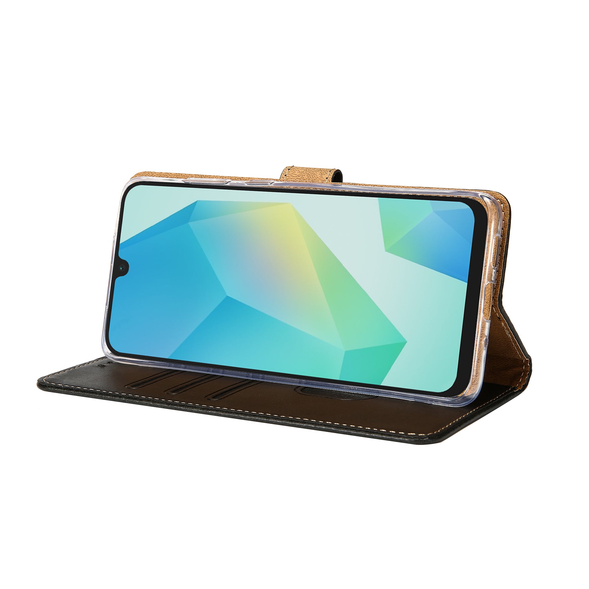 Rixus Bookcase For Samsung Galaxy A16 4G, 5G Black