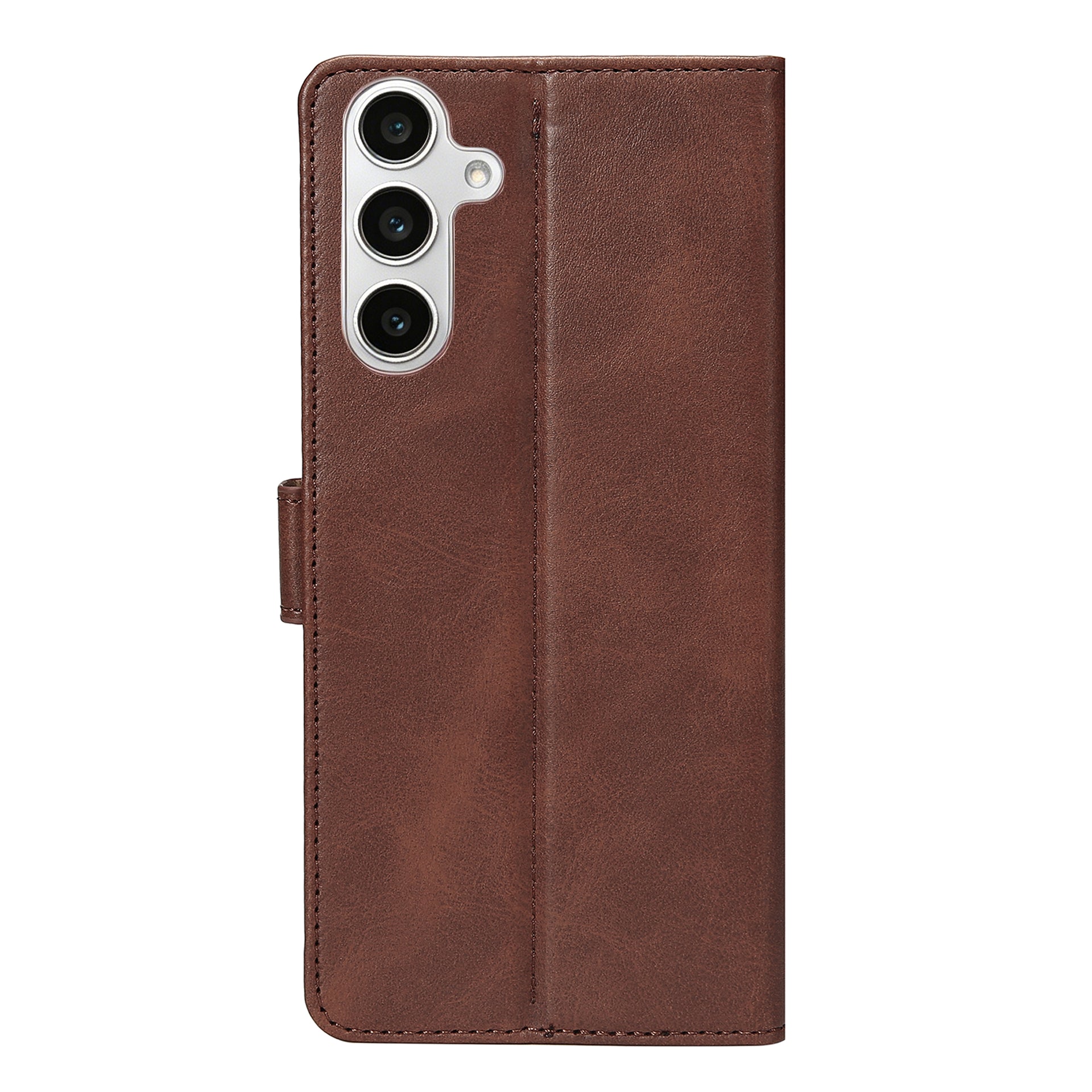 Rixus Bookcase For Samsung Galaxy S24 FE Brown