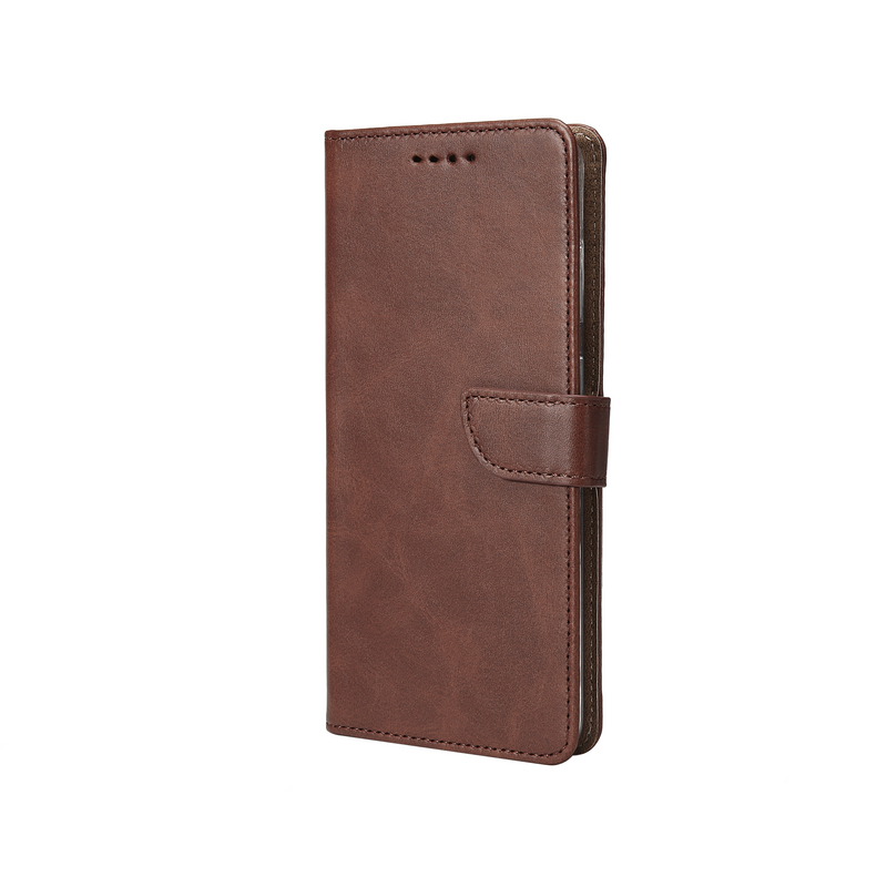 Rixus Bookcase For Samsung Galaxy S24 FE S721B Brown