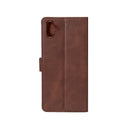 Rixus Bookcase For Samsung Galaxy A06 A065F Brown