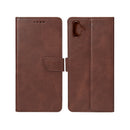 Rixus Bookcase For Samsung Galaxy A06 Brown