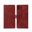 Rixus Bookcase For Samsung Galaxy A16 4G, 5G Dark Red