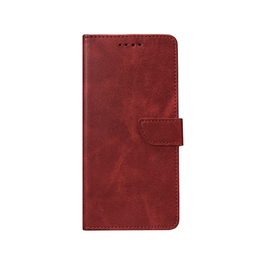 Rixus Bookcase For Samsung Galaxy A16 4G, 5G Dark Red