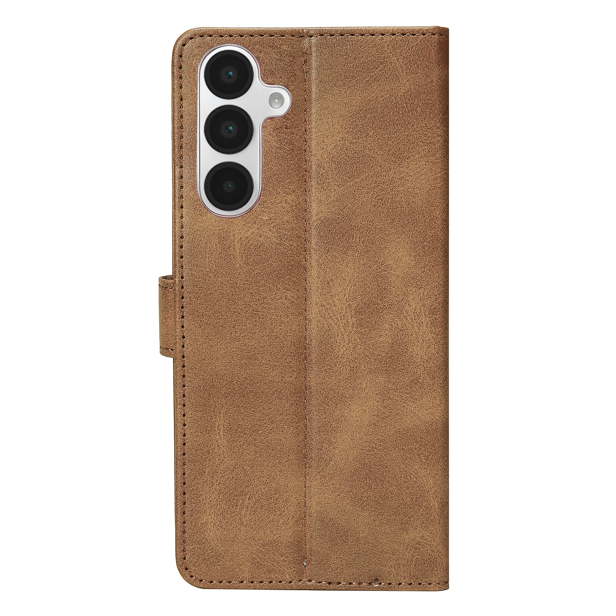 Rixus Bookcase For Samsung Galaxy A16 4G, A16 5G Light Brown