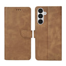 Rixus Bookcase For Samsung Galaxy A16 4G, A16 5G Light Brown