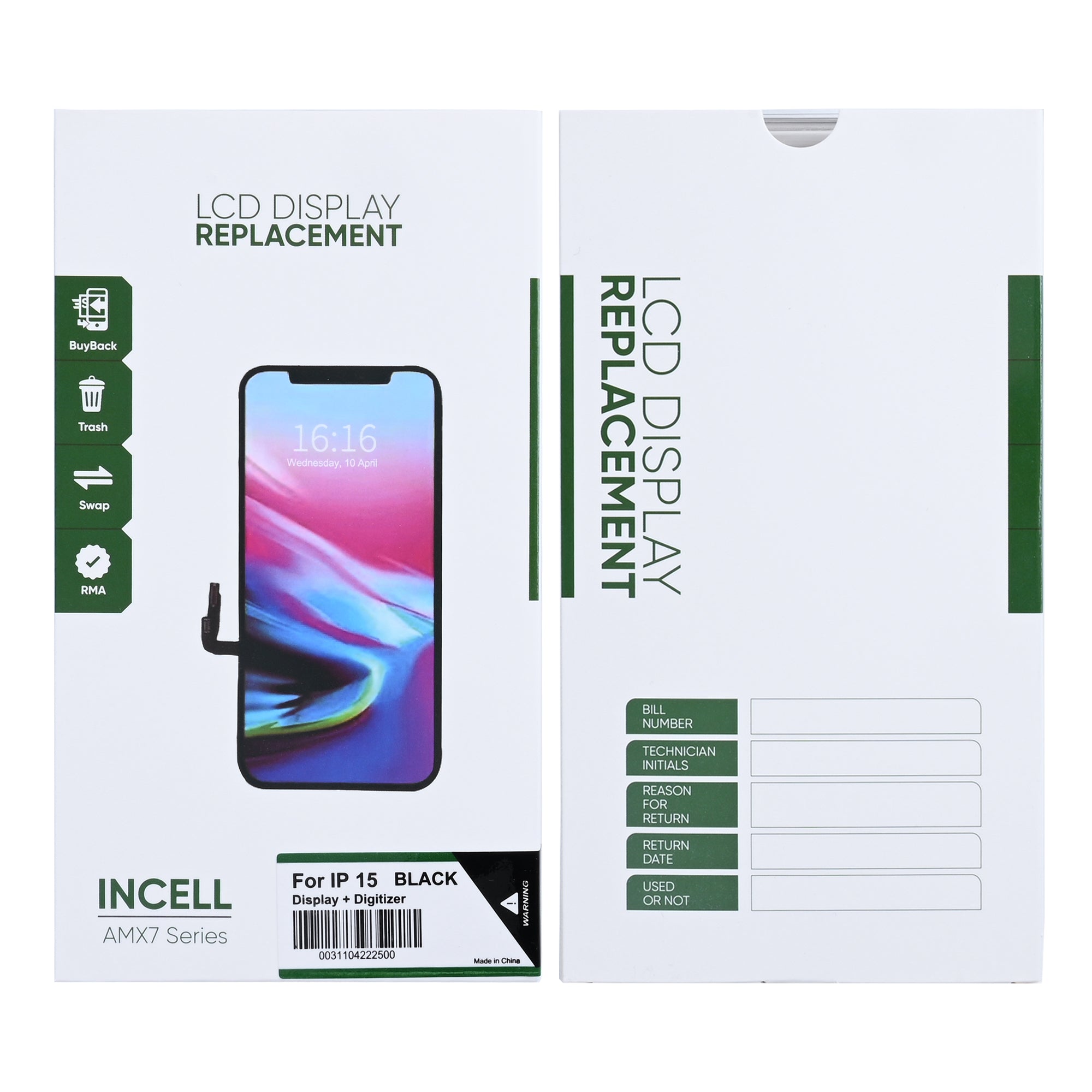 For Apple iPhone 15 Display And Digitizer Top In-Cell