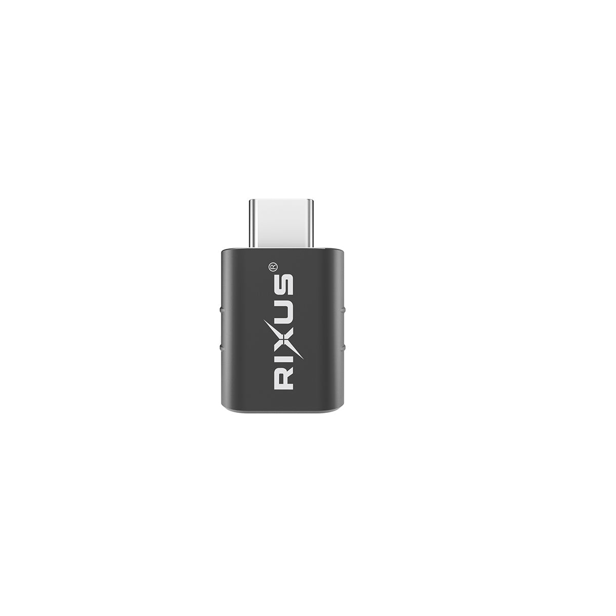 Rixus RXOTG02 USB-A To USB-C OTG Adapter Space Gray (2-Pack)