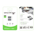 Rixus RXOTG03 USB-C To Lightning Connector OTG Adapter Space Gray (2-Pack)