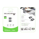 Rixus RXOTG05 Micro To USB-C OTG Adapter Space Gray (2-Pack)