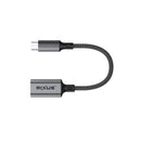 Rixus RXMU24 USB-C To USB A 3.0 Adapter Space Gray