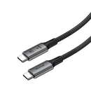 Rixus RXUC02 USB-C 4.0 To USB-C Cable 1.8m 240W Grey